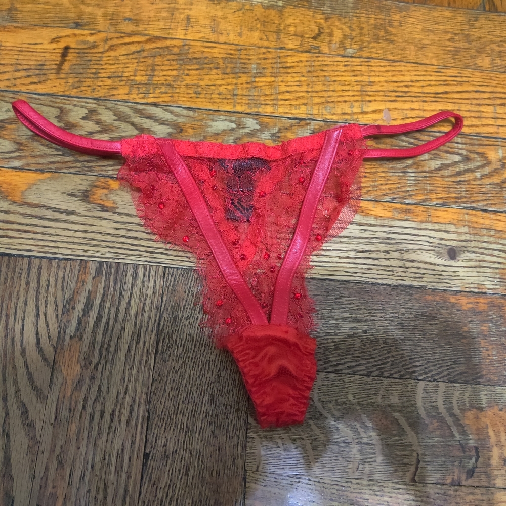 Agent Provocateur red thong Soiree XS size 2